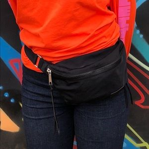 Rebecca Minkoff black nylon belt bag